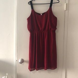 Garnet and black dress